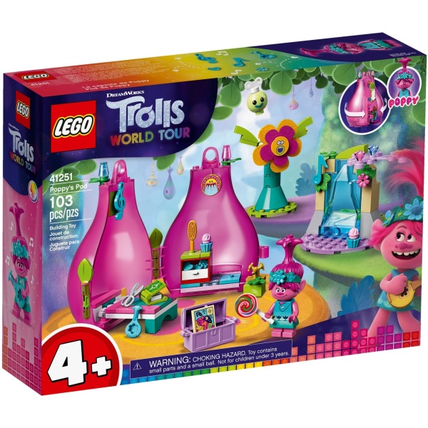 Lego Trolls World Tour Capsula Lui Poppy 4 Ani+ 103 Piese 41251